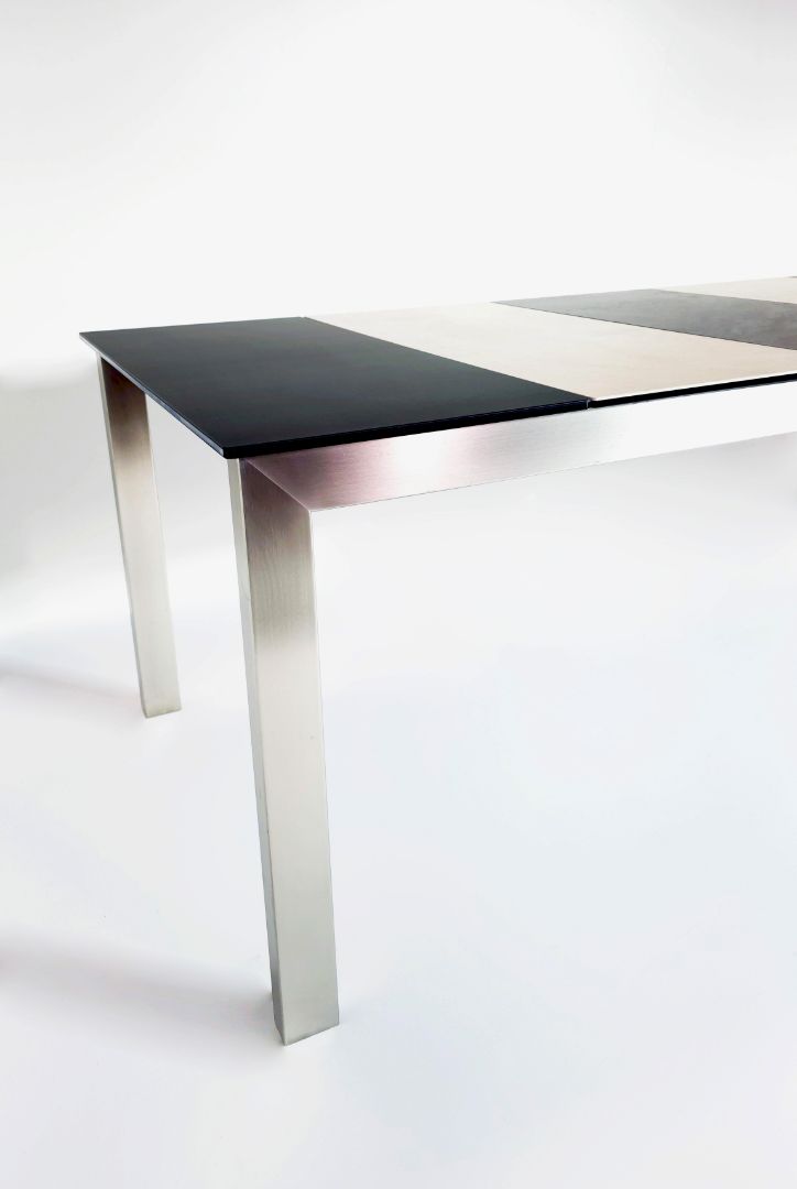 Elevated - Tavolo minimalista vetroceramica e acciaio inox - 220 cm x 90 cm - Rawdsign - Rawdsign - 